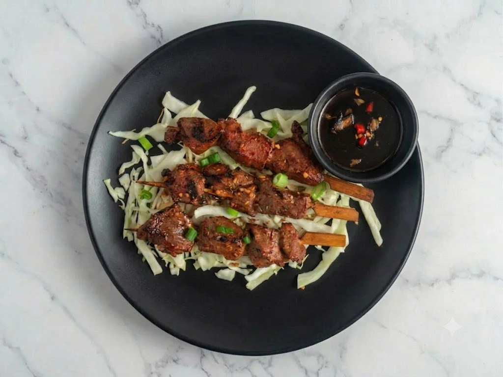 Pork BBQ Sticks at Kalesa Korner Filipino restaurant in Winnipeg, MB